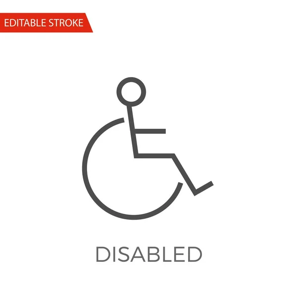 Disabled Vector Icon — Stock Vector