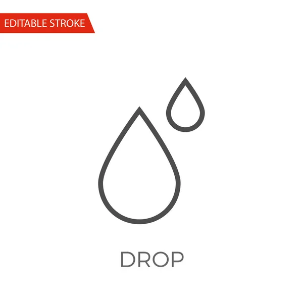 Drop Vector Icon — Stock Vector