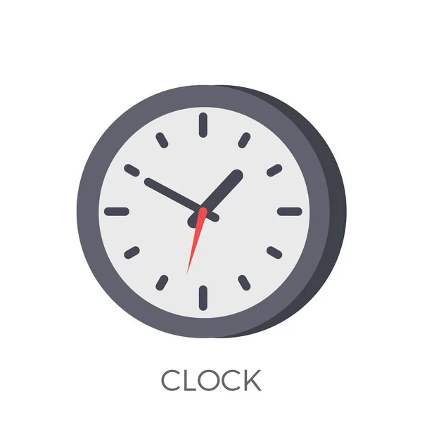 Reloj icono vector — Vector de stock