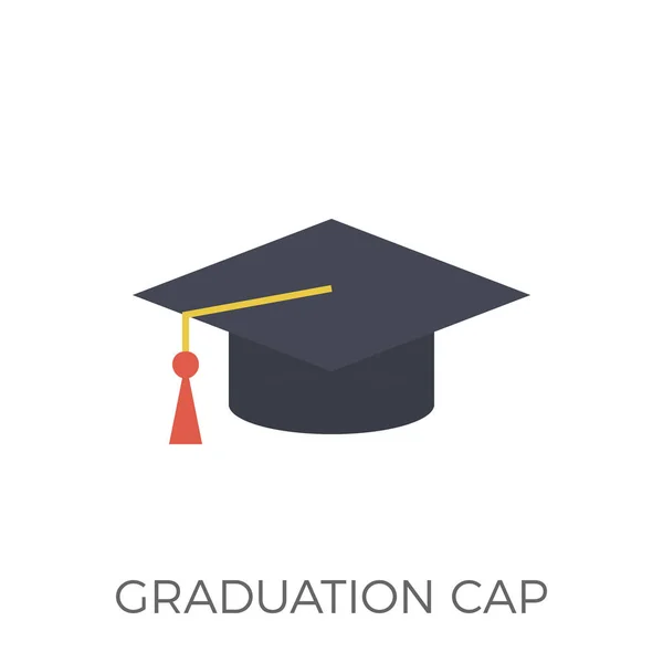 Vecteur d'icône de chapeau de graduation — Image vectorielle