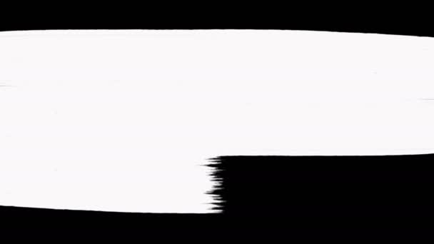 Abstrakte Pinselübergänge mit Luma matt - Transparenz. — Stockvideo