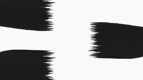 Les transitions abstraites des pinceaux de peinture se révèlent avec Luma Matte - Transparence .