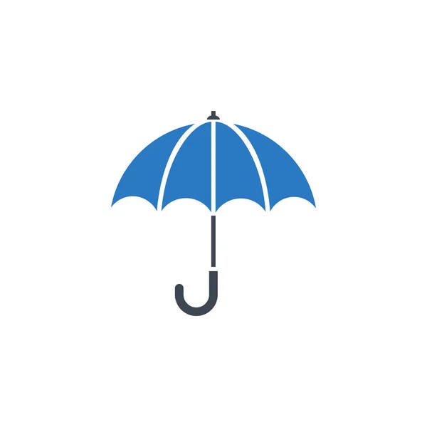 Umbrella related vector glyph icon. — Stock Vector