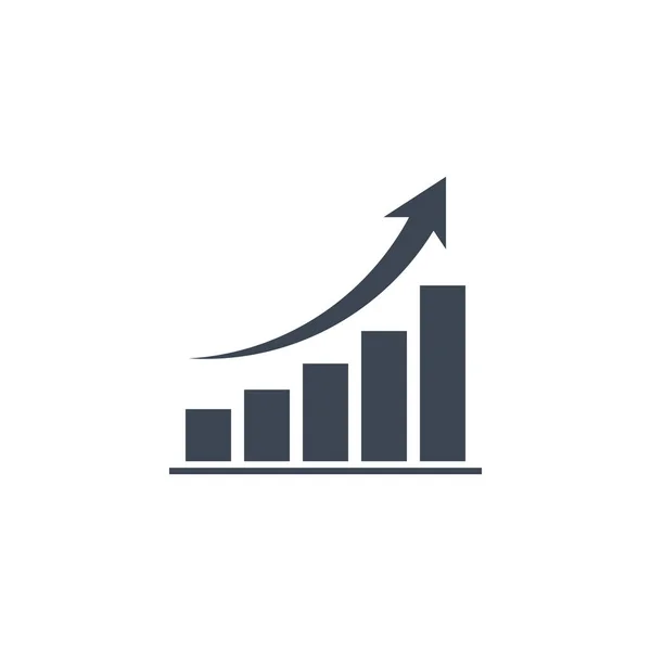 Analytics gerelateerde vector glyph pictogram — Stockvector