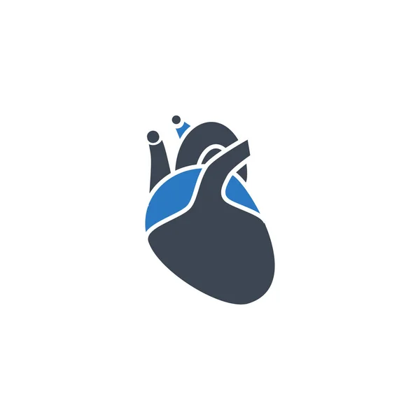 Kalp bağlantılı vektör simgesi. — Stok Vektör