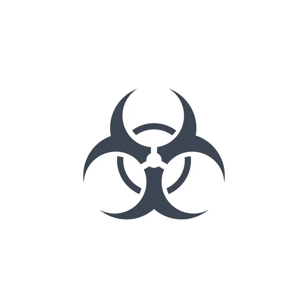 Biological Hazard related vector glyph icon. — Stock Vector