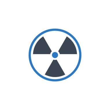 Radyoaktif ilgili vektör simgesi.