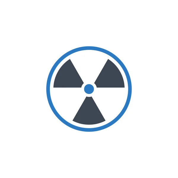 Radioactief gerelateerd vectorglyph icoon. — Stockvector