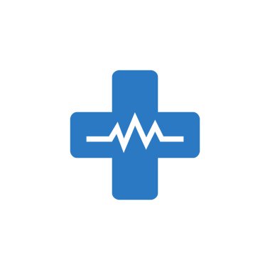 Tıbbi Çapraz ilgili vektör simgesi.