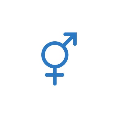 Transseksüel Sembol bağlantılı vektör simgesi simgesi.
