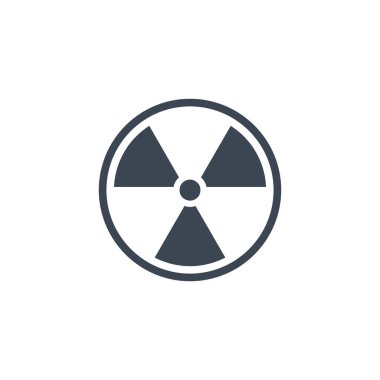 Radyoaktif ilgili vektör simgesi.