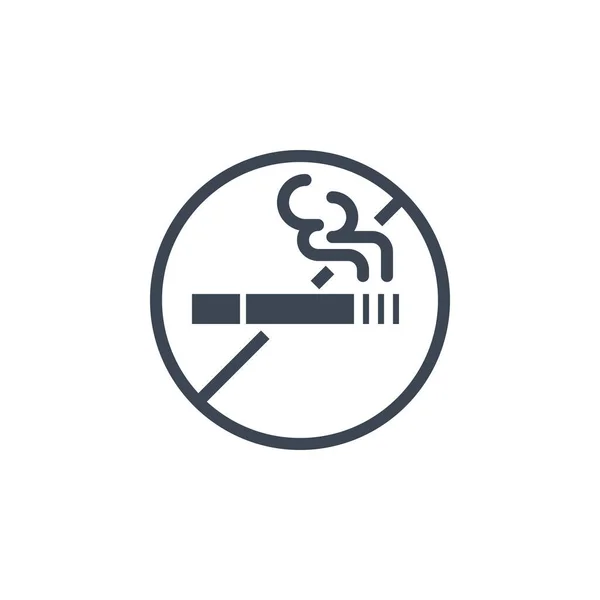 No Smoking related Vektor Glyph icon. — Stockvektor