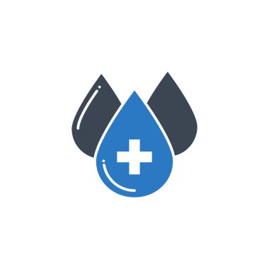 Kan bağışı ile ilgili vektör simgesi.