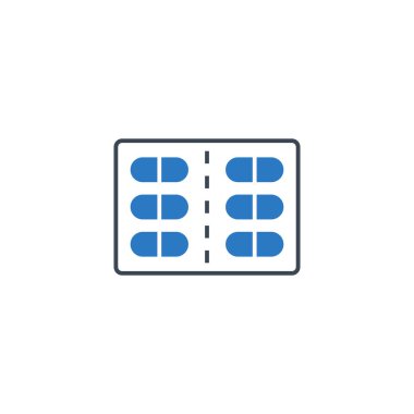 Haplarla ilgili vektör simgesi.