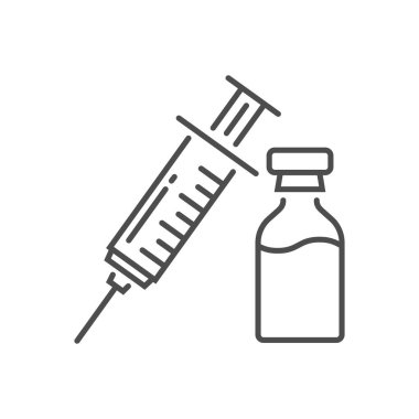 Aşıyla ilgili vektör çizgisi simgesi.