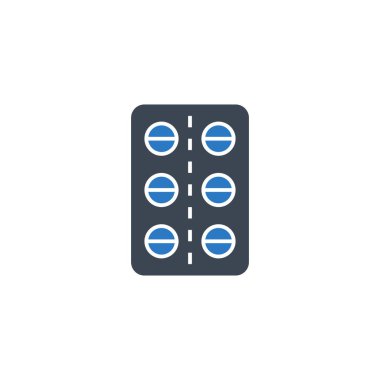 Haplarla ilgili vektör simgesi.