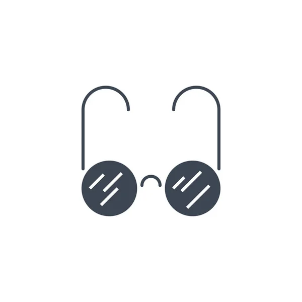 Ícone de glifo vetorial relacionado com óculos. — Vetor de Stock
