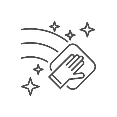 İlgili vektör ince çizgi simgesi temizleniyor.