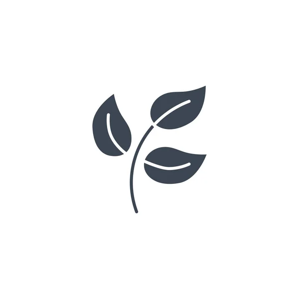 Symbol für Vektorglyphen im Zusammenhang mit pflanzlicher Medizin. — Stockvektor
