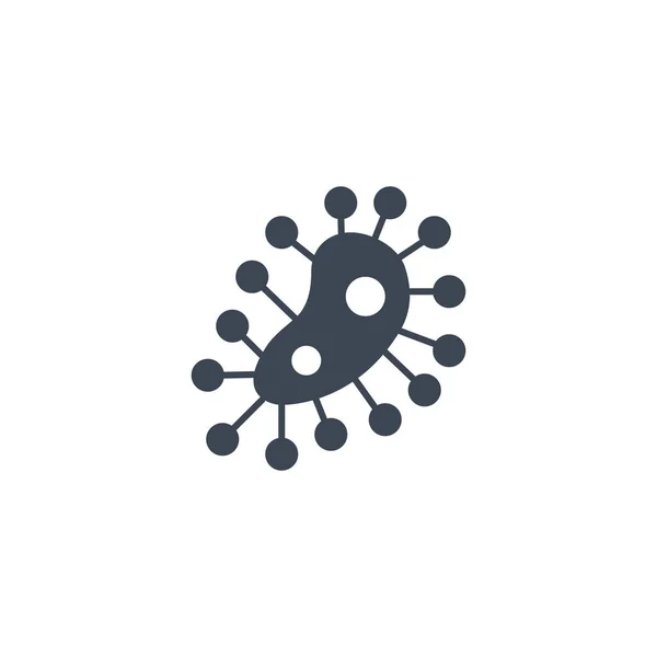 Mikrobenbezogenes Vektor-Glyphen-Symbol. — Stockvektor