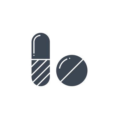 Haplarla ilgili vektör simgesi.