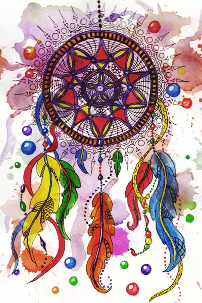 Aquarelle Dream catcher — Photo