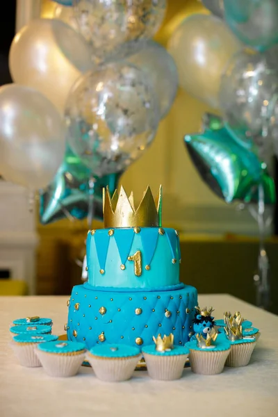 Gâteau d'anniversaire 1 an — Photo