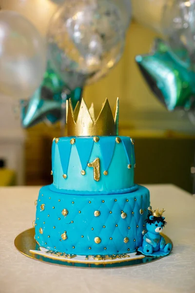 Gâteau d'anniversaire 1 an — Photo