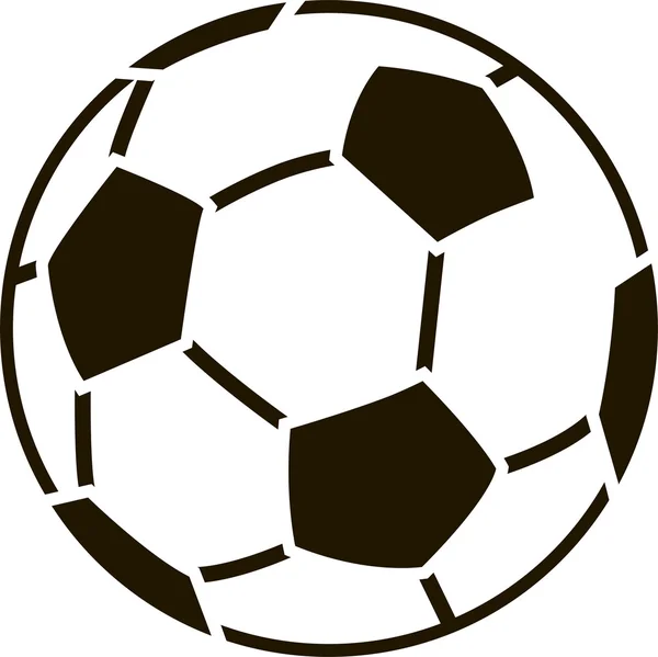 Estêncil de bola de futebol. segunda variante —  Vetores de Stock