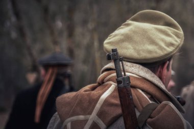 İç savaştan kalma Sovyet askerleri. 1918 yılı.