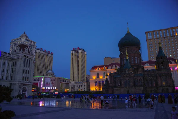 Harbin Sity Północnych Chinach Prowincja Heilongjiang — Zdjęcie stockowe