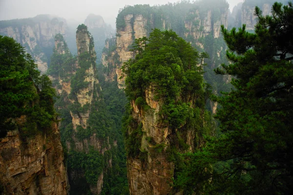 Zhangjiajie Klif Berg Bij Wulingyuan Hunan China — Stockfoto