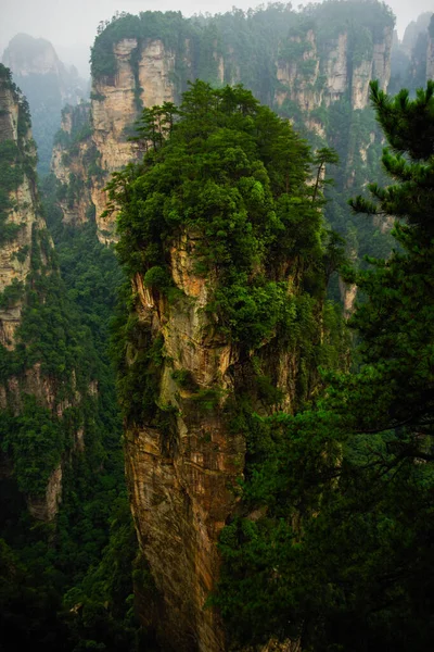 Montagne Falaise Zhangjiajie Wulingyuan Hunan Chine — Photo