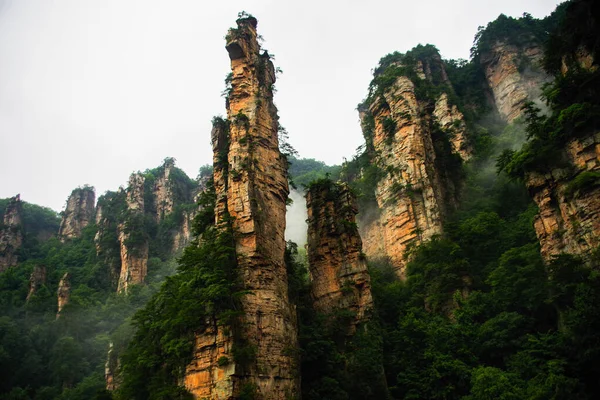 Zhangjiajie Montaña Acantilado Wulingyuan Hunan China —  Fotos de Stock