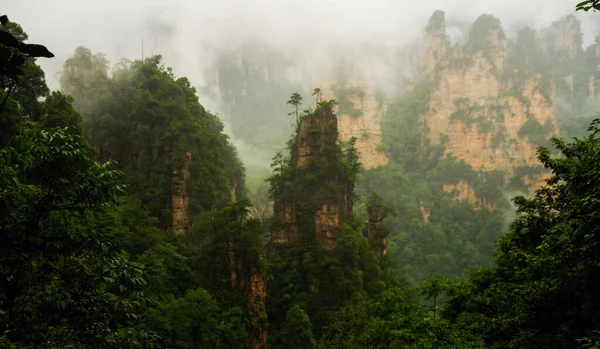 Zhangjiajie Montaña Acantilado Wulingyuan Hunan China —  Fotos de Stock