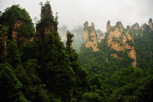 Zhangjiajie Montaña Acantilado Wulingyuan Hunan China —  Fotos de Stock