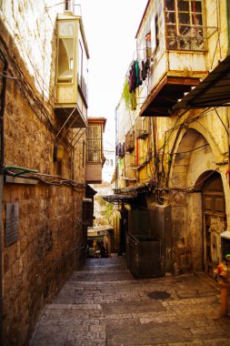 İsrail 'in merkezindeki antik Kudüs şehri.