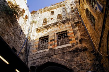 İsrail 'in merkezindeki antik Kudüs şehri.