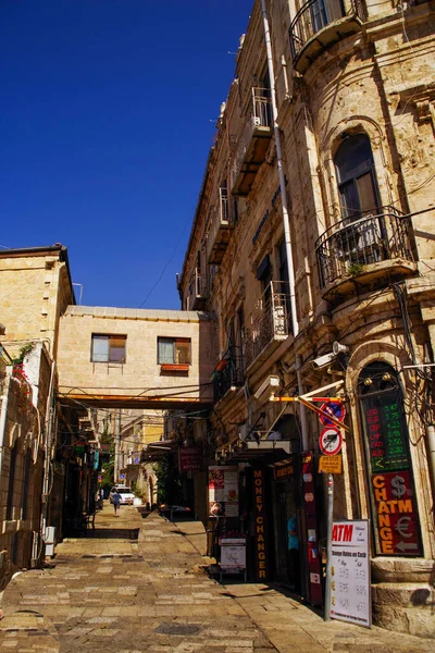 Antigua Ciudad Jerusalén Centro Israel — Foto de Stock