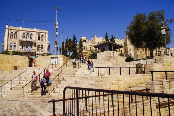 Jeruzsálem Ősi Városa Izrael Központjában — Stock Fotó