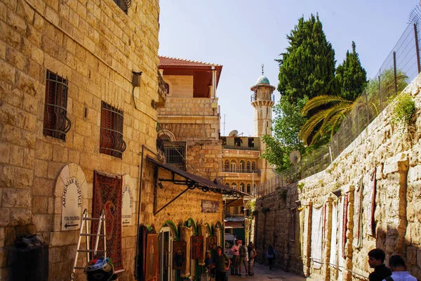 Стародавнє Місто Єрусалим Центрі Ізраїлю — стокове фото