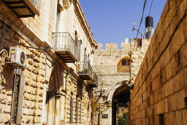 Antigua Ciudad Jerusalén Centro Israel — Foto de Stock