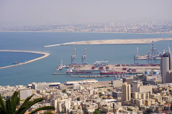 Panorama Cidade Haifa Israel — Fotografia de Stock