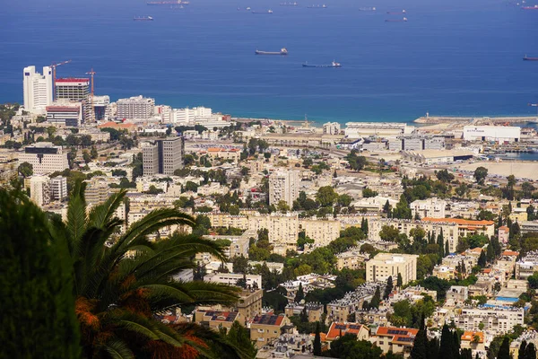 Panorama Cidade Haifa Israel — Fotografia de Stock