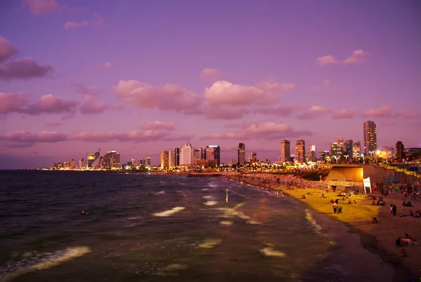 Tel Awiw Wybrzeżu Morza Śródziemnego — Zdjęcie stockowe