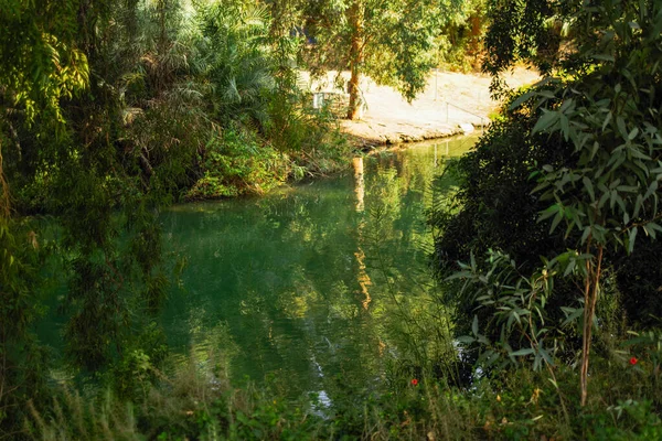 Ποταμός Τζόρνταν Και Περιοχή Γιαρντένιτ Μπαπτσμάλ Βόρειο Ισραήλ — Φωτογραφία Αρχείου