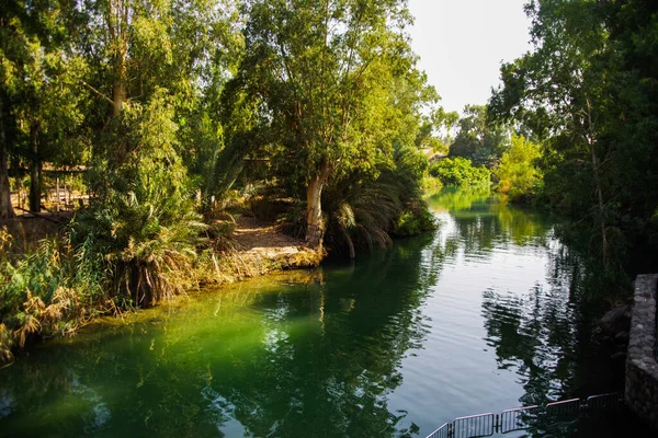 Jordan River Yardenit Baptismal Site Nord Israël — Photo