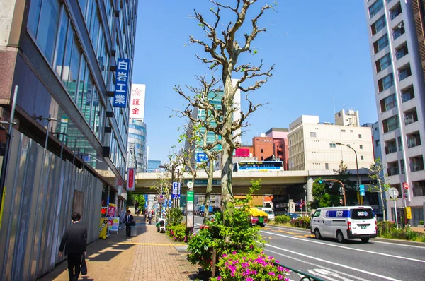 春天东京的街道 — 图库照片