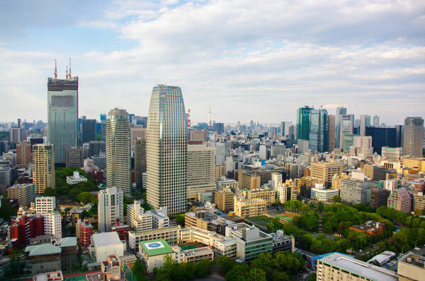 Tokyo tower and the view from it