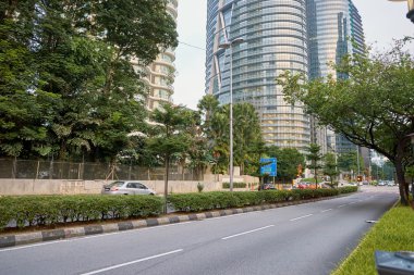 Kuala Lumpur alacakaranlıkta